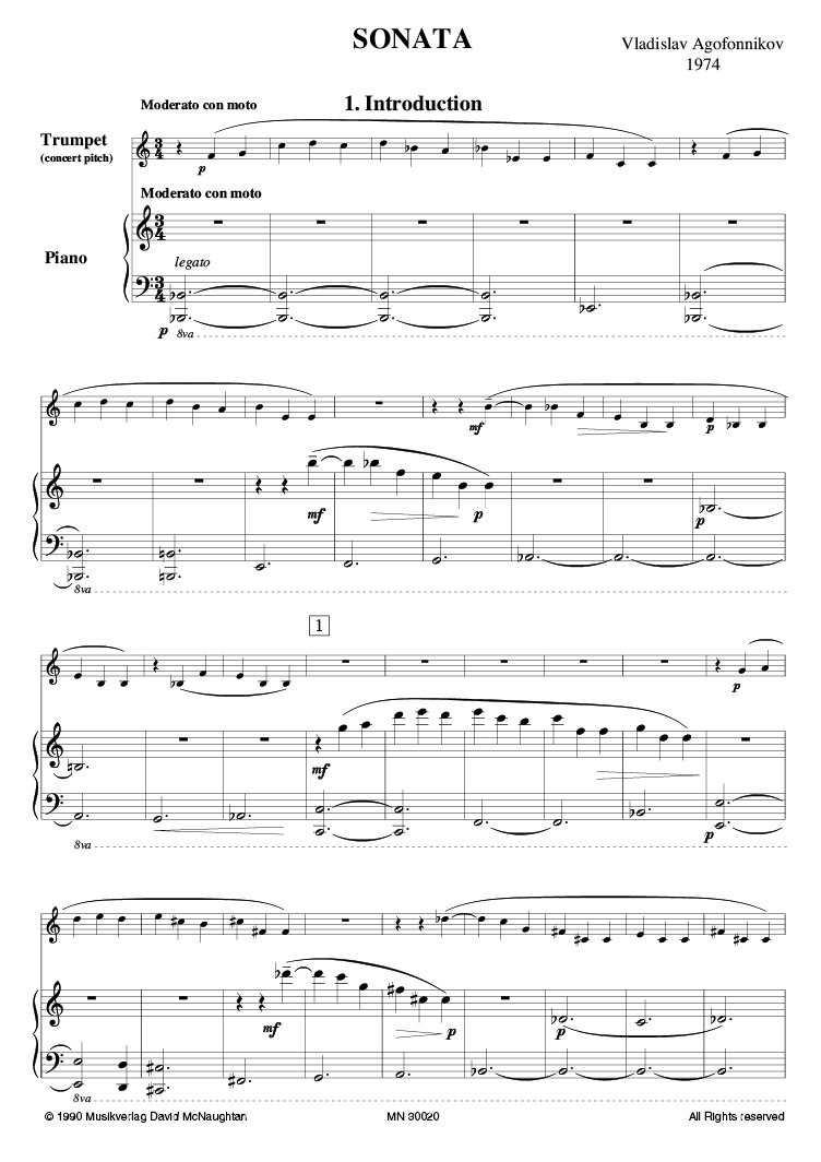 AGAFONNIKOV Sonata