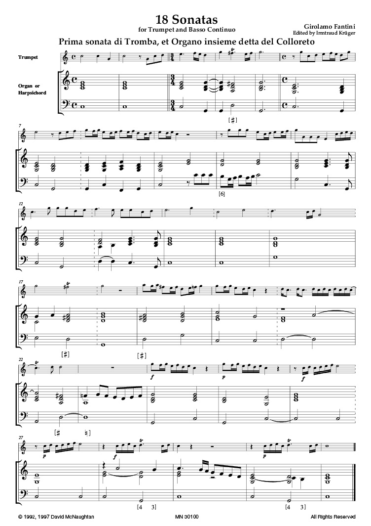 FANTINI 18 Sonatas