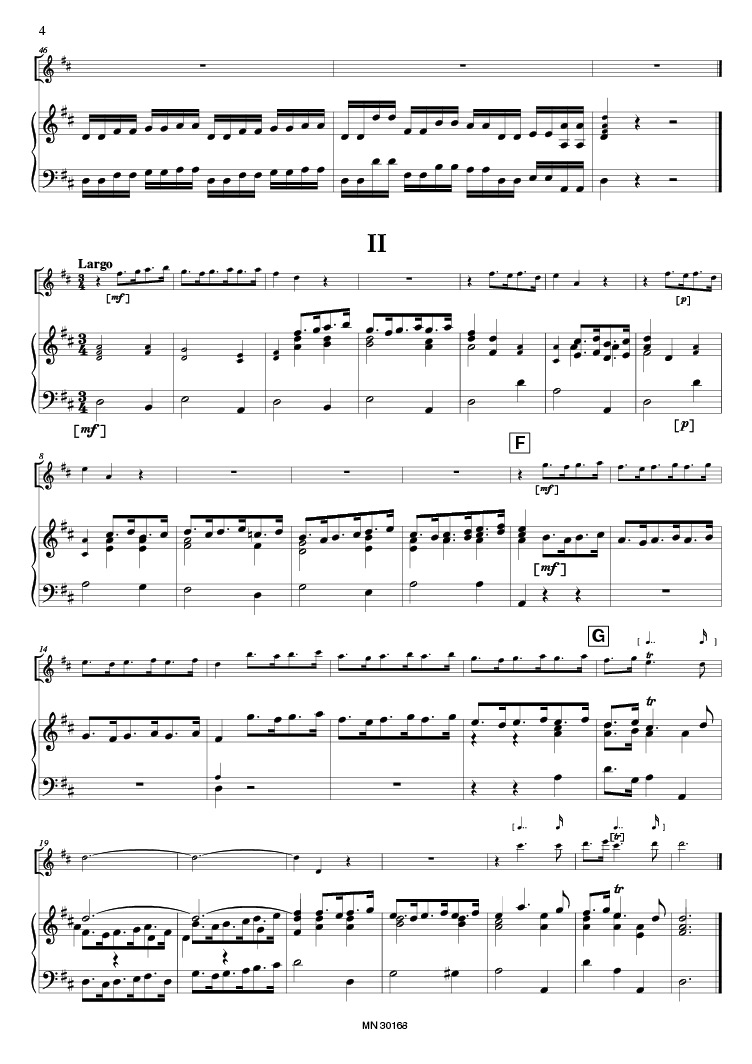 FASCH Concerto D major Score+Parts