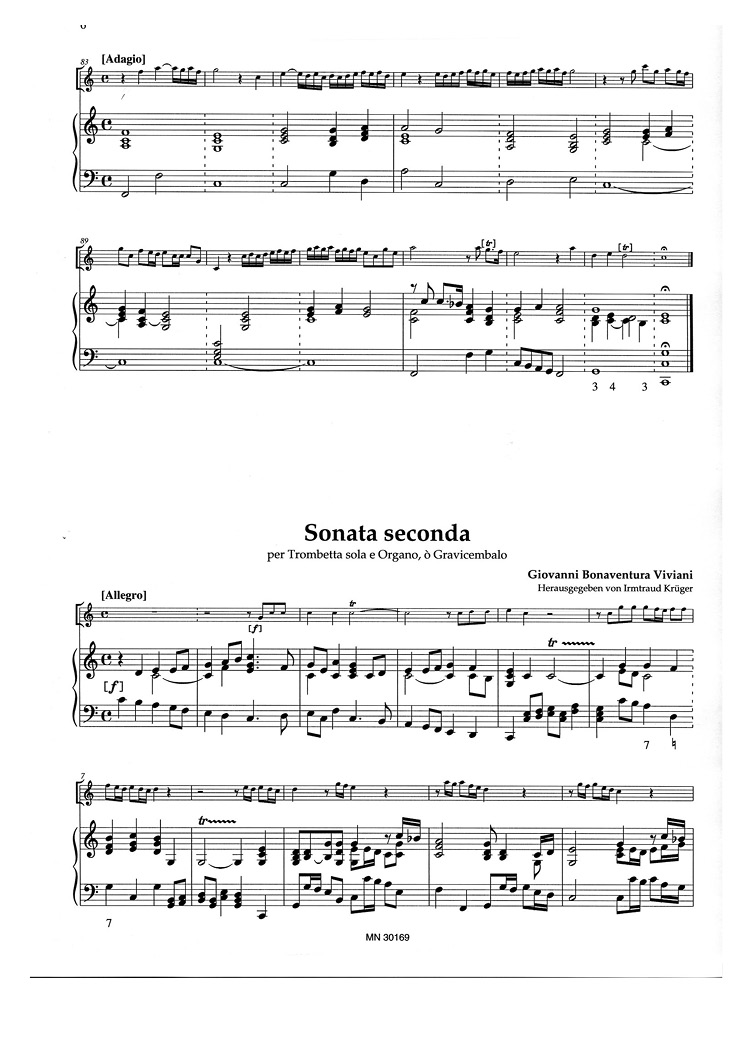 VIVIANI 2 Sonatas